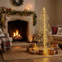Arbre lumineux de Noël avec 600 microleds intérieur et extérieur Hoover