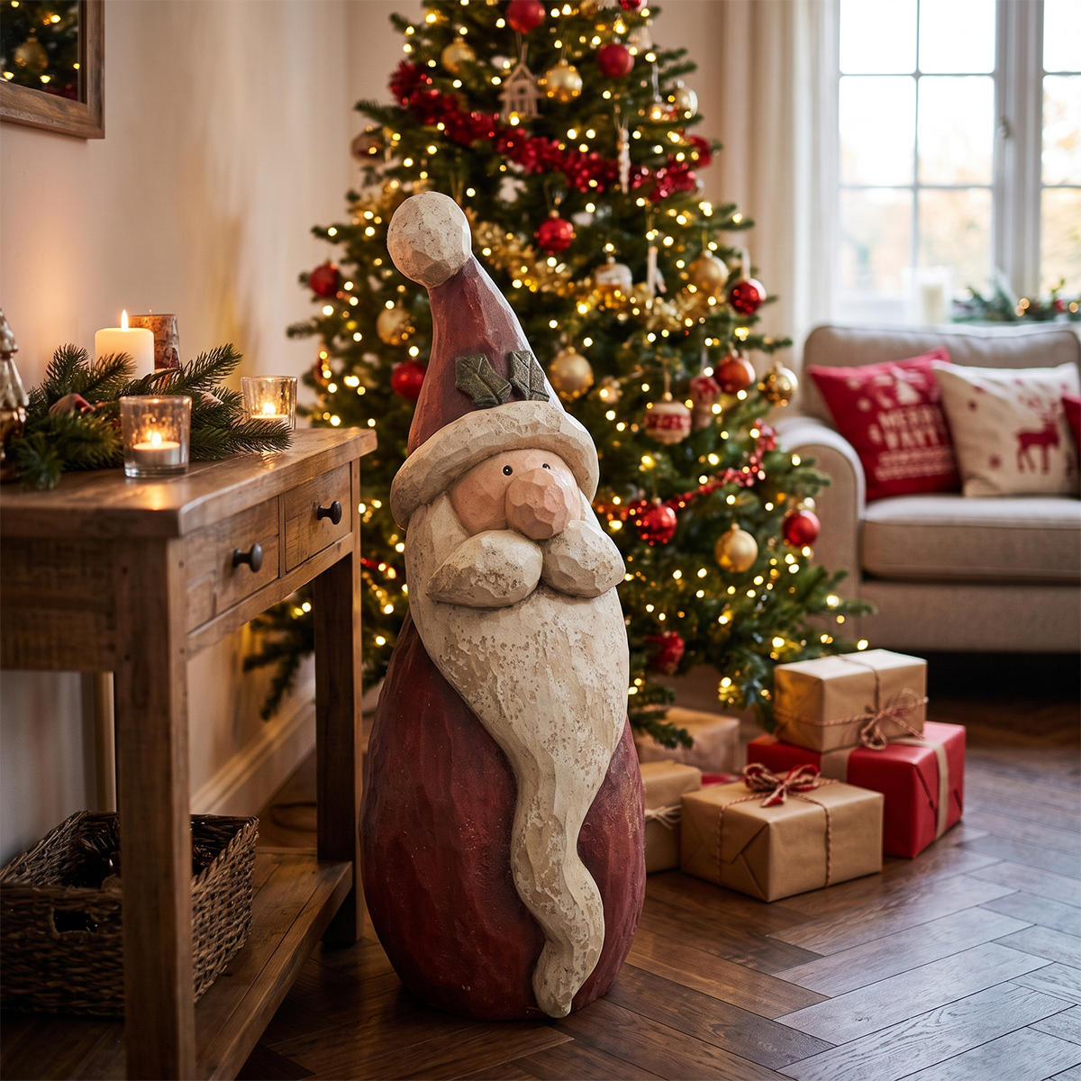 Statua Babbo Natale da interno ed esterno Kyle