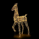 Lámpara decorativa reno luminoso de acero 600 microled Ellary