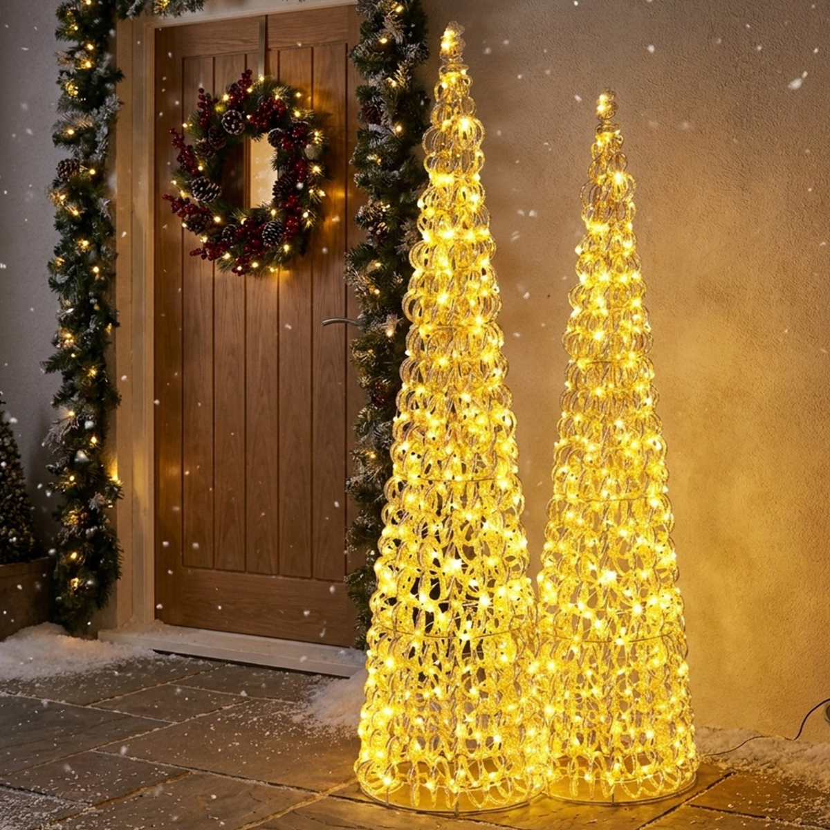 Cono luminoso decorativo 400 microLED per interni Zoe
