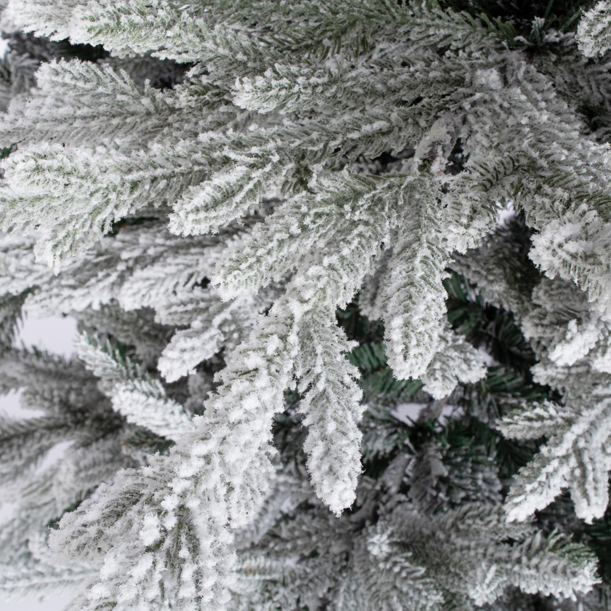 Árbol de Navidad artificial efecto escarchado 210 cm Denali