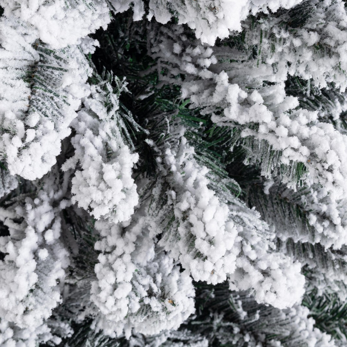 Árbol de Navidad slim nevado 240 cm 592 ramas Sillian