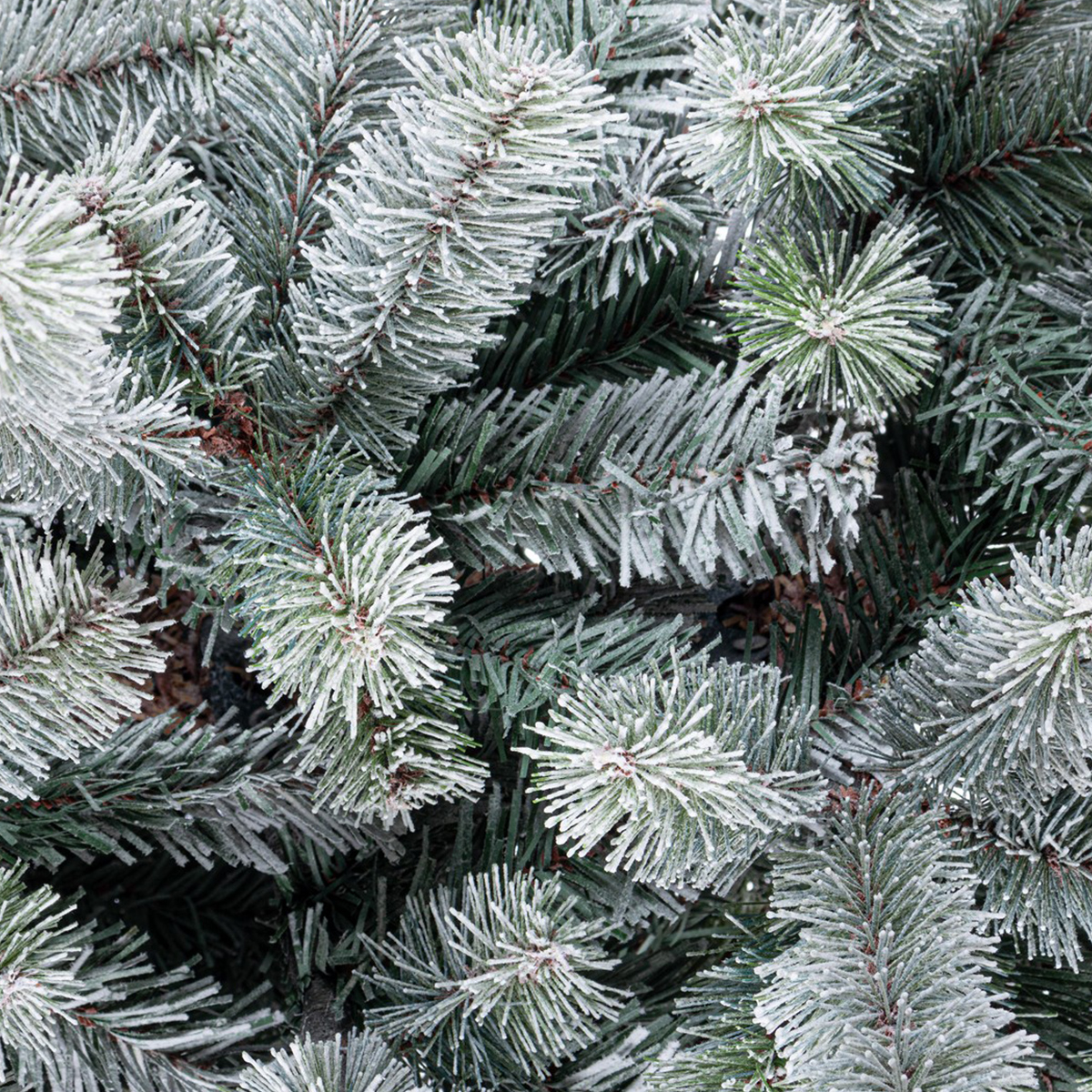 Árbol de Navidad slim nevado 210 cm 918 ramas Serrone Slim