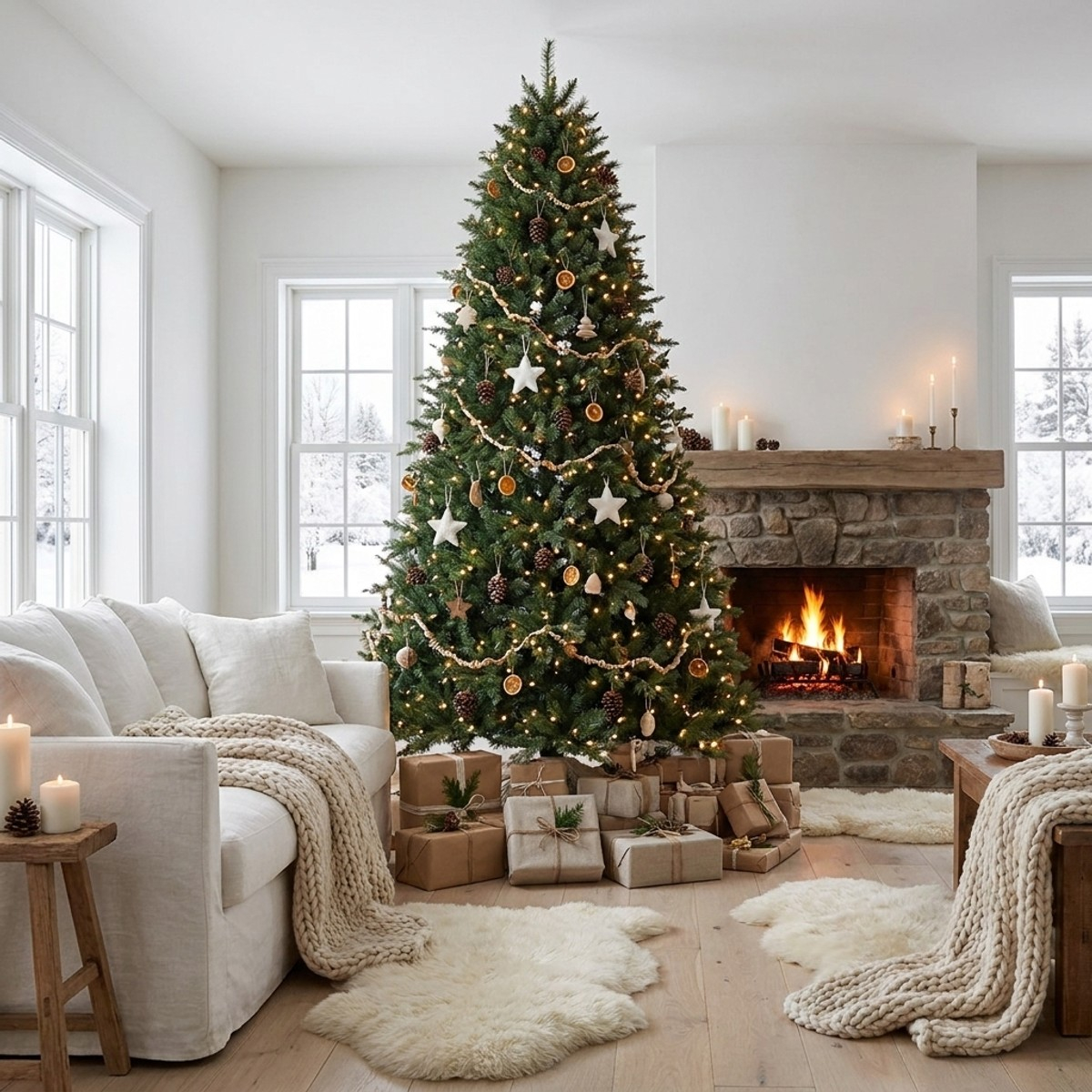 Sapin de Noël artificiel dense 240 cm 2281 branches Sanford