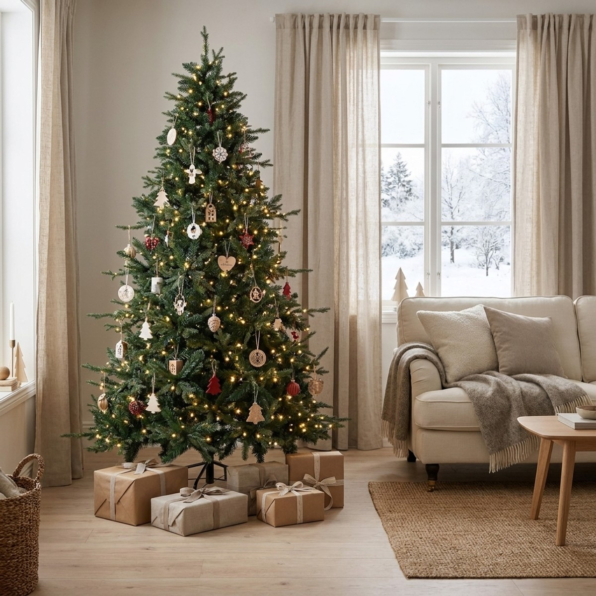 Árbol de Navidad artificial 210 cm 2573 ramas Miller