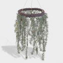 Lot de 3 couronnes de Noël suspendues en rotin Vertana