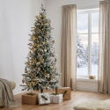 Künstlicher Weihnachtsbaum schmal verschneit 210 cm Cooper slim