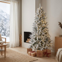 Verschneiter Weihnachtsbaum Harvard 180 cm mit 1439 Spitzen aus PE und PVC