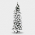 Sapin de Noël slim enneigé artificiel 180 cm Tatlow slim