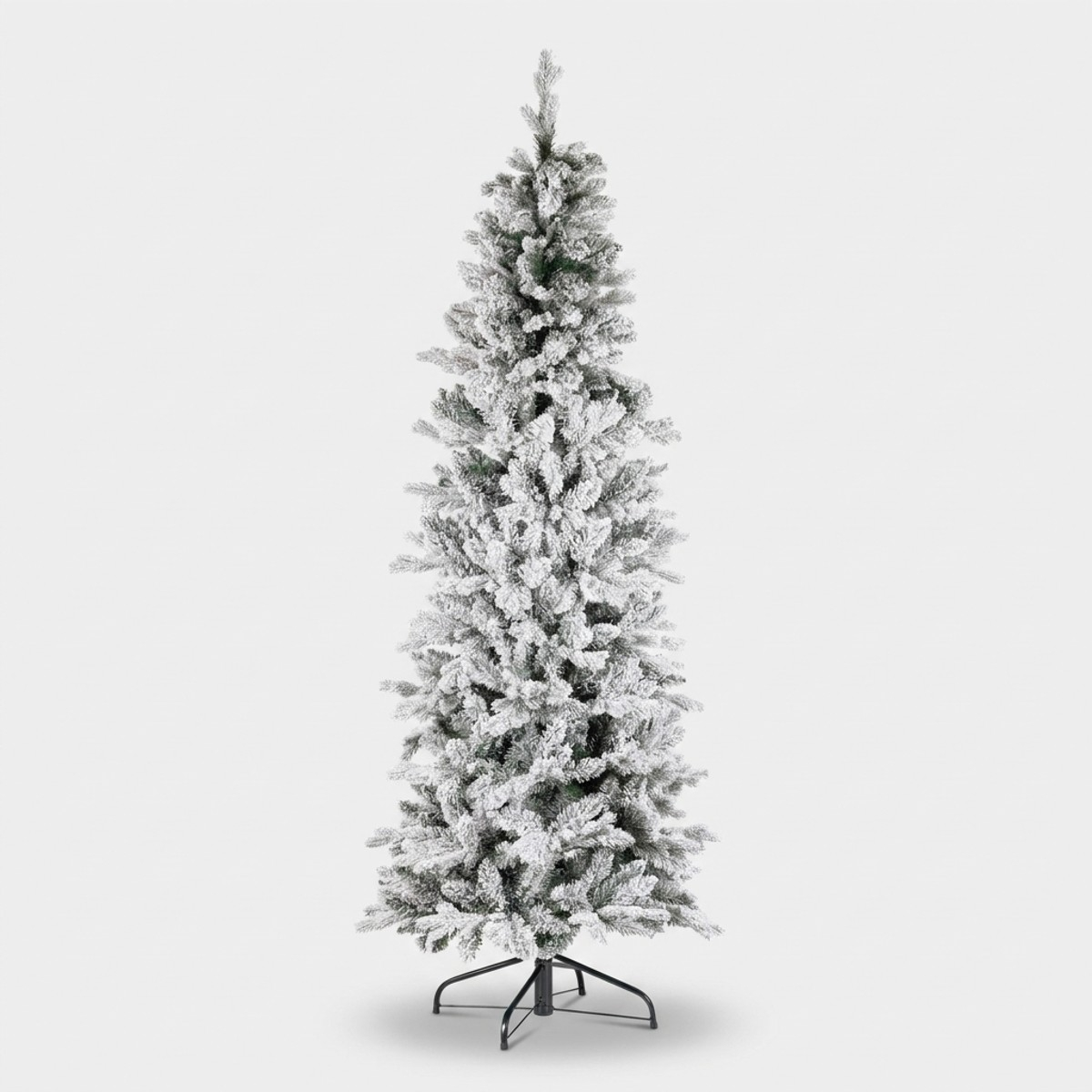 Albero di Natale slim innevato 180 cm 1055 rami Tatlow slim