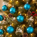 Lot de 20 boules de Noël décoratives en verre Sfera
