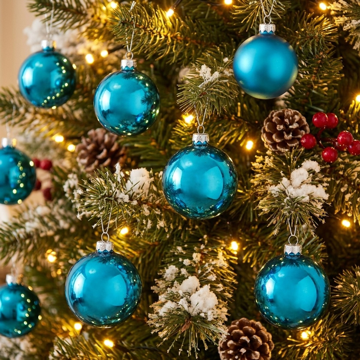 Lot de 20 boules de Noël décoratives en verre Sfera