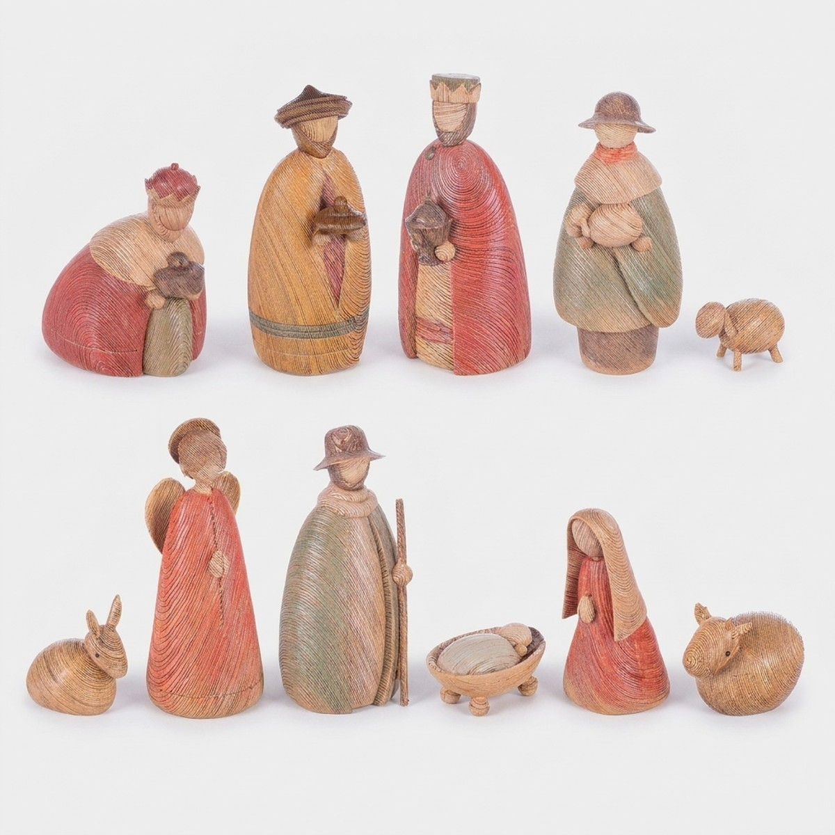 Weihnachtskrippe 11 Krippenfiguren aus Kunstharz Essential