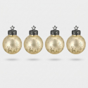 Esfera decorativa navideña de cristal con luz LED Tomte