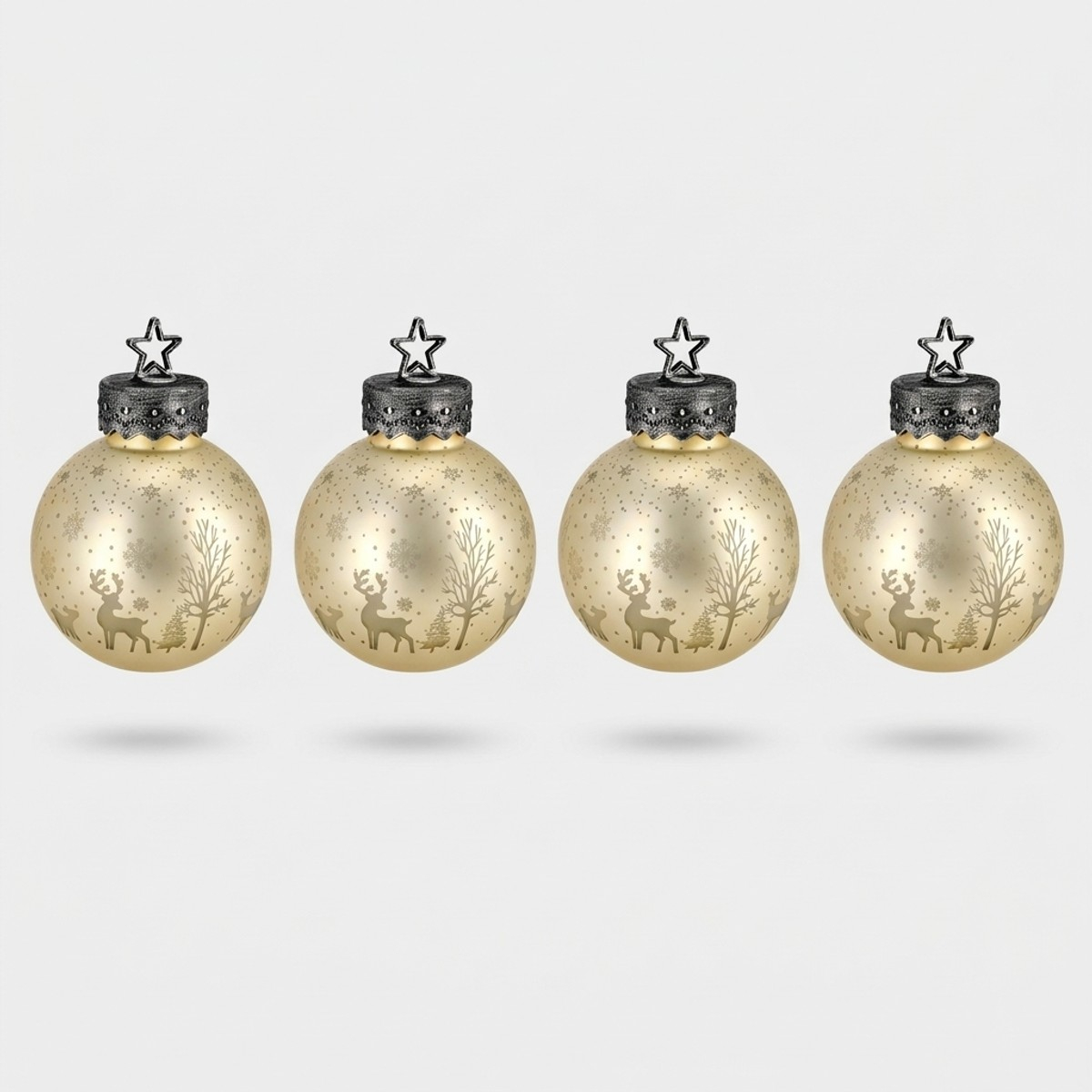 Dekorative Weihnachtskugel aus Glas mit LED-Licht Tomte