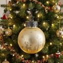Boule décorative de Noël en verre avec éclairage LED Tomte
