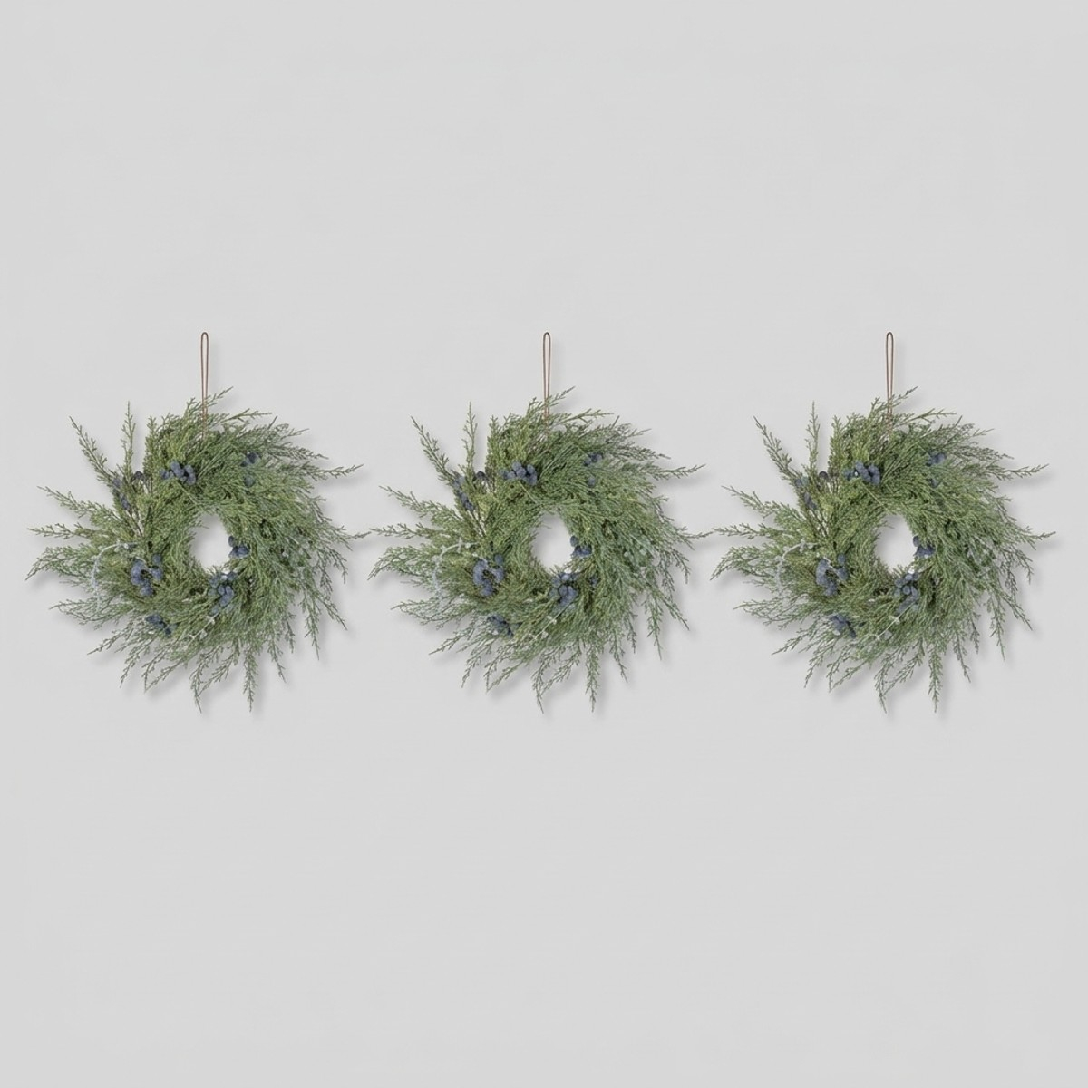 Set 3 ghirlande decorative da parete con bacche Tuckett