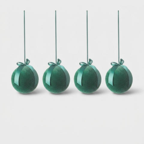 Set 4 sfere natalizie in...