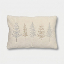 Coussin décoratif rectangulaire effet velours Vallnord