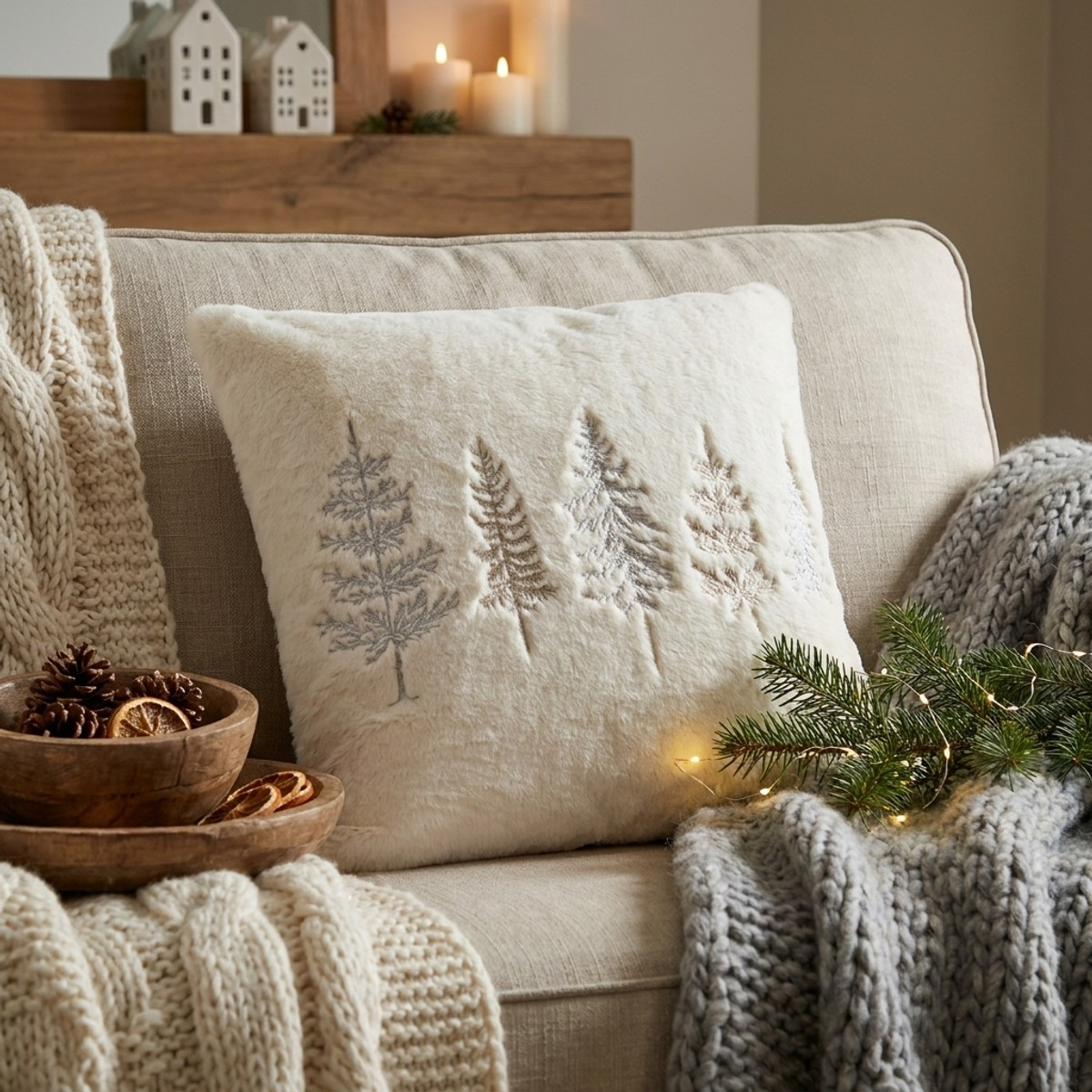 Coussin décoratif déhoussable 45x45 cm Vallnord