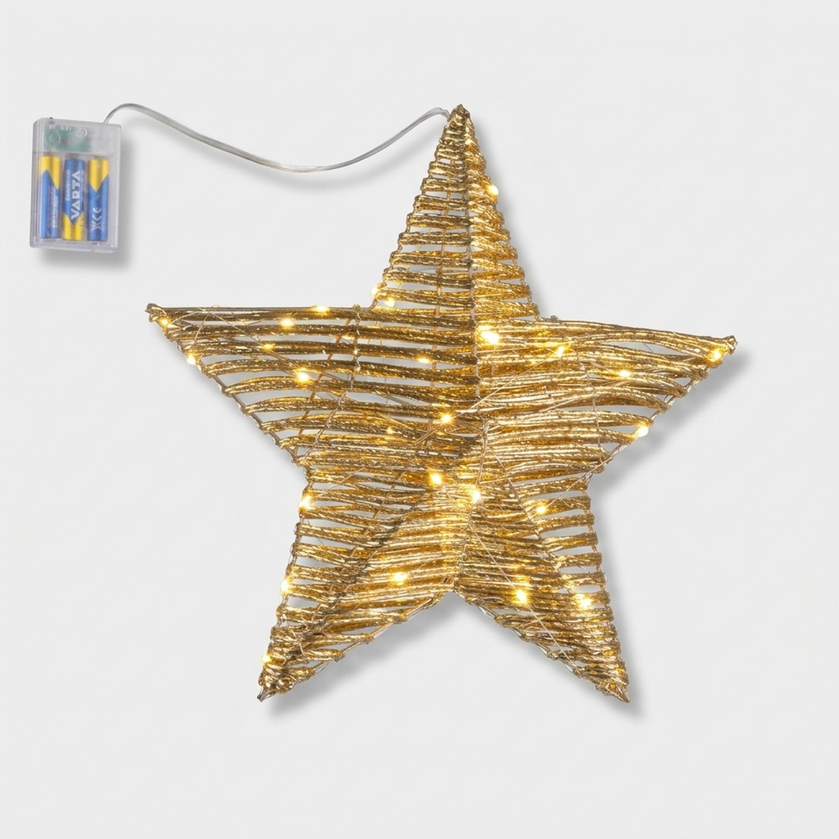 Lámpara decorativa estrella 40 microLED de sobremesa Penny