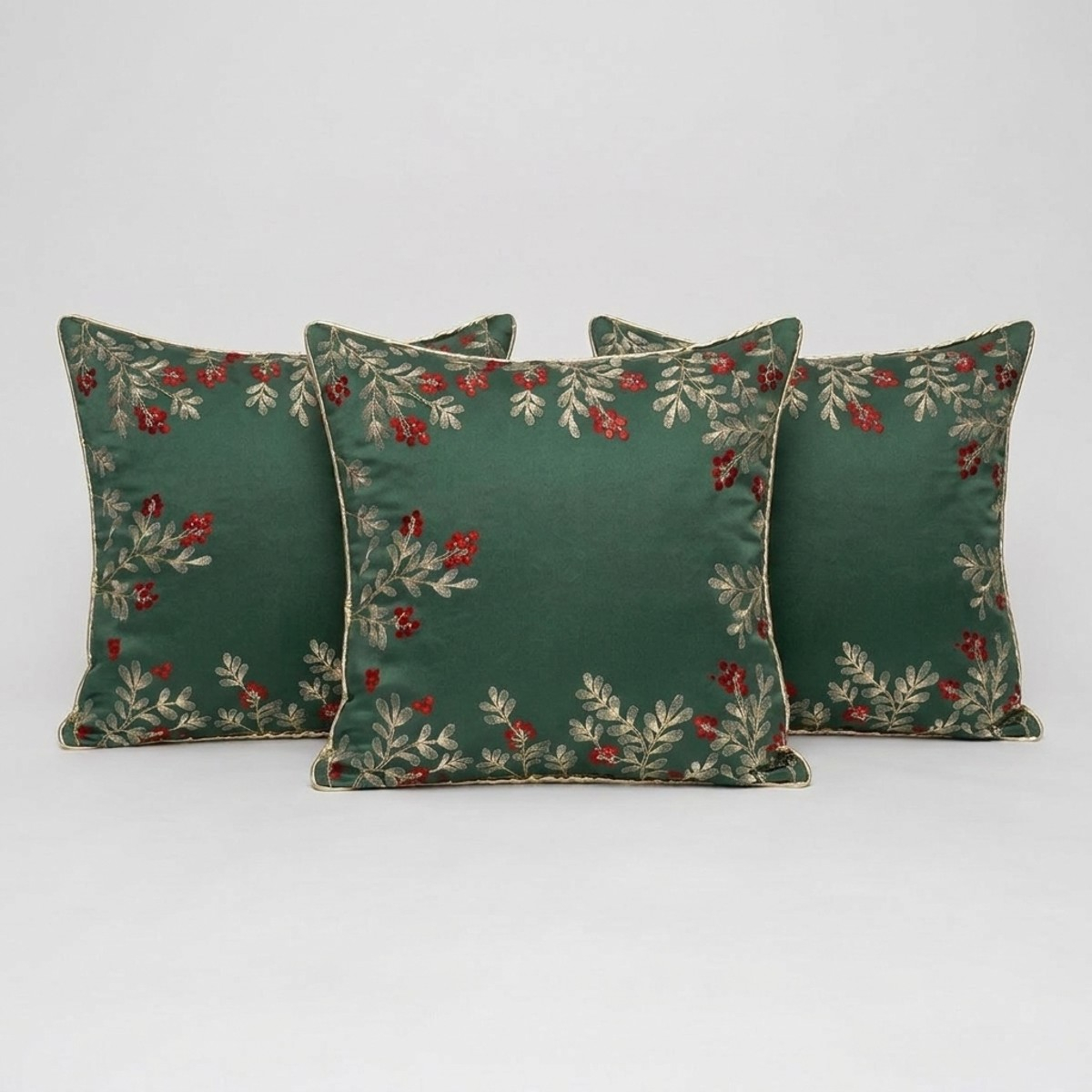 Lot de 3 coussins déco déhoussables 45x45 cm Williams