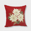 Coussin décoratif carré déhoussable en tissu Smith