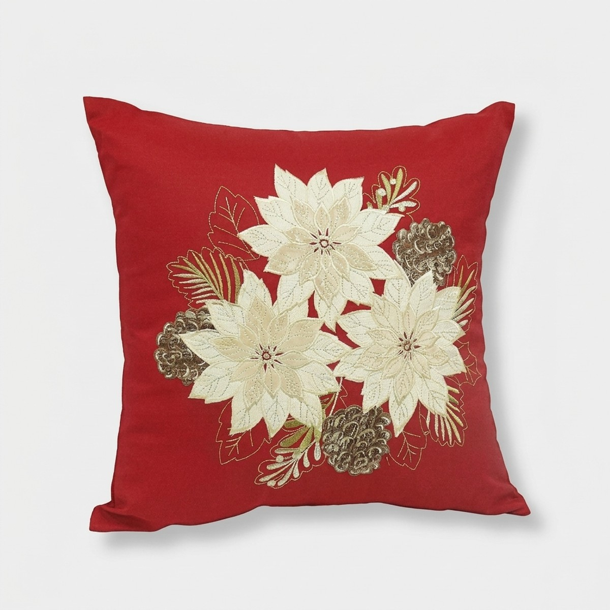Coussin décoratif carré déhoussable en tissu Smith
