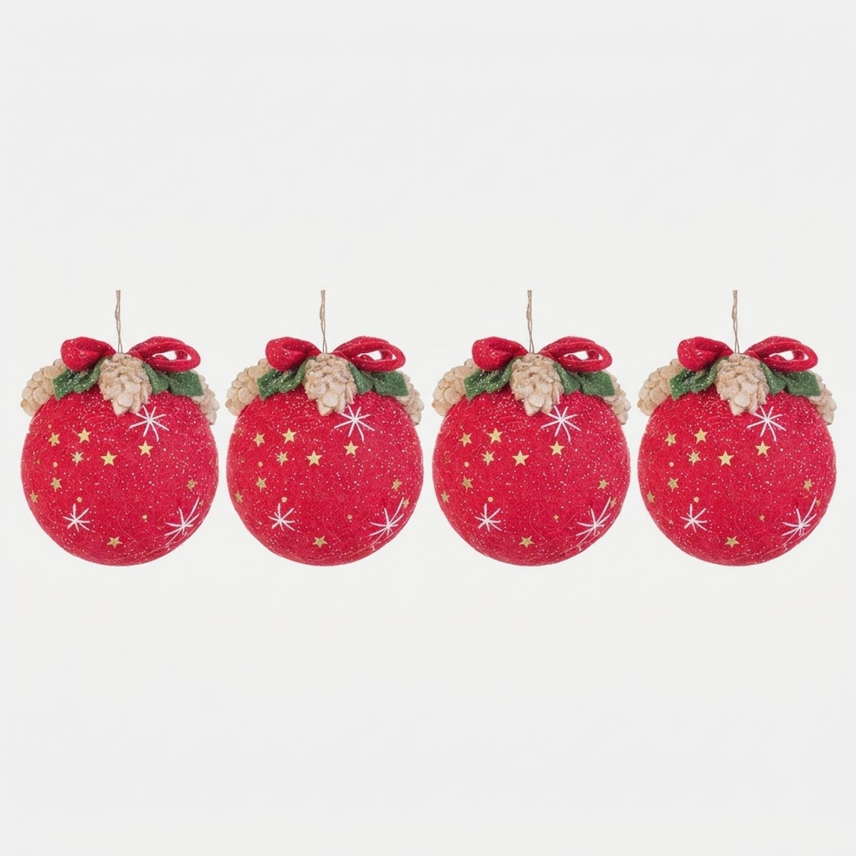 Set 4 bolas de Navidad diámetro 16 cm Dexter