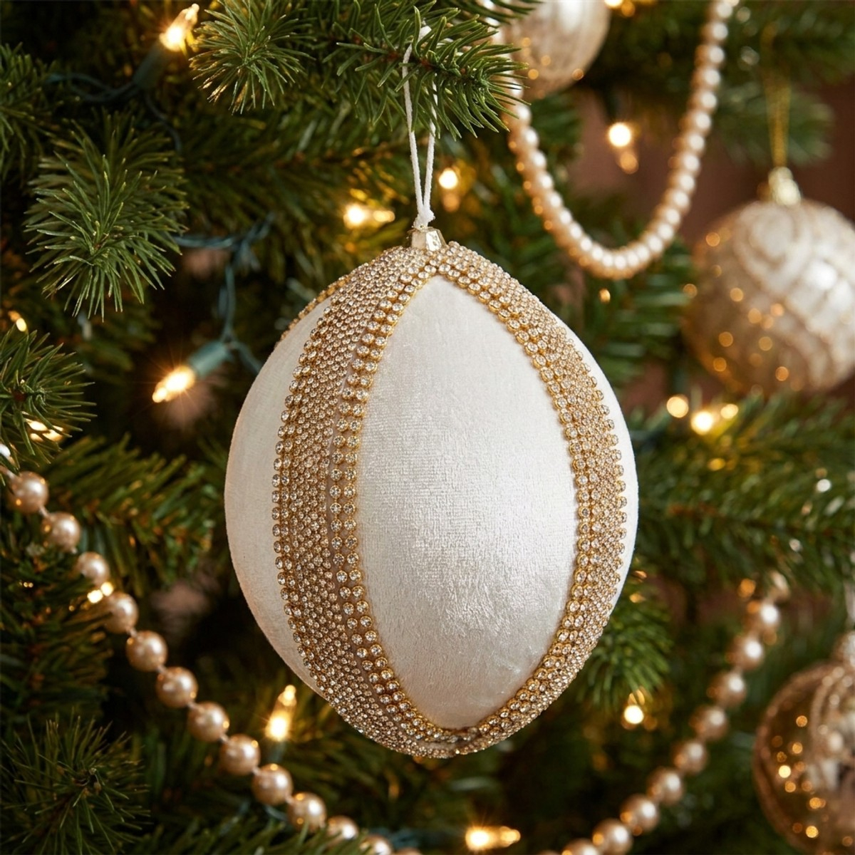 4er Set hängende Weihnachtsbaumkugeln Vanish