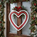 Hängende Weihnachtsdekoration aus Holz Cuore