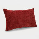 Coussin décoratif rectangulaire déhoussable en velours Amyas