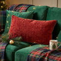Set 4 cuscini decorativi d'arredo sfoderabili in velluto Amyas