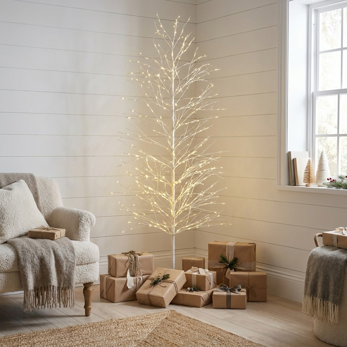 Arbre lumineux décoratif en métal 2000 microled Bunch