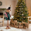 Estatua decorativa figura oso navideño de pie Tyler
