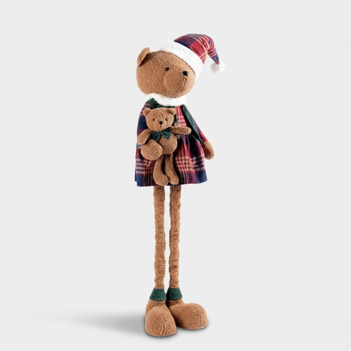 Statua decorativa orso in piedi con gonna Tyler