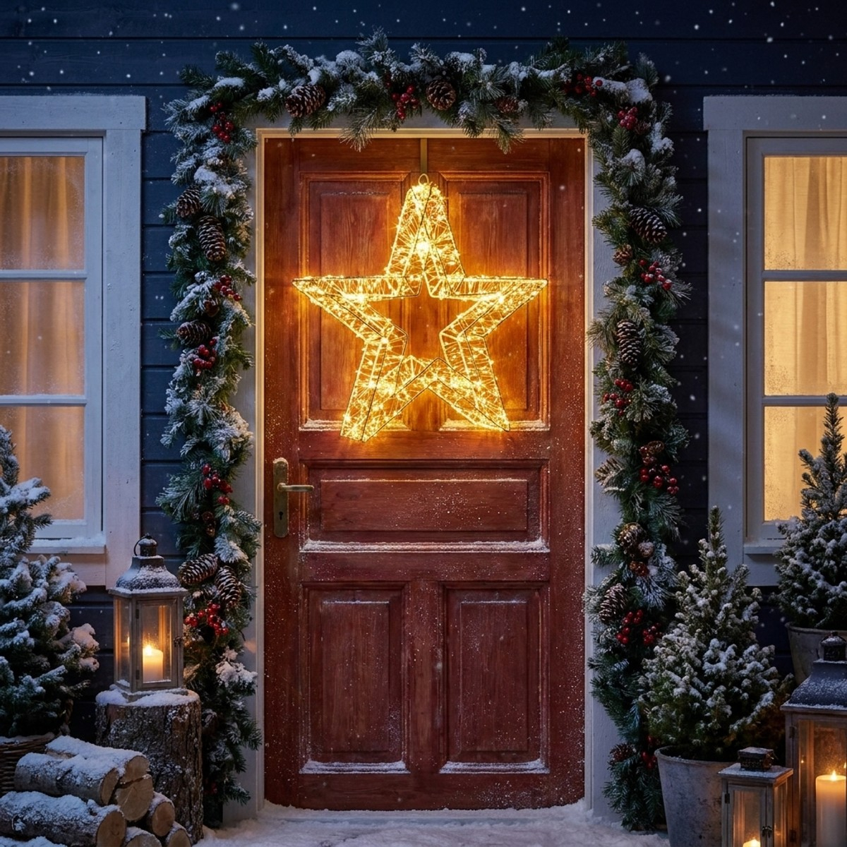 Décoration lumineuse de Noël étoile 3D 960 microled Star