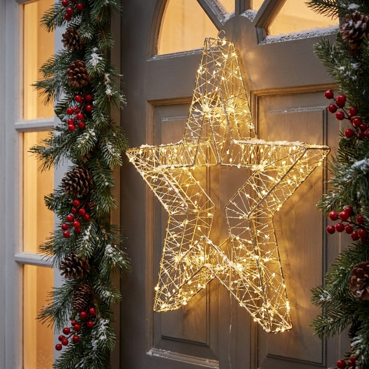 Stella di Natale luminosa 3D 1440 microLED per interni Star