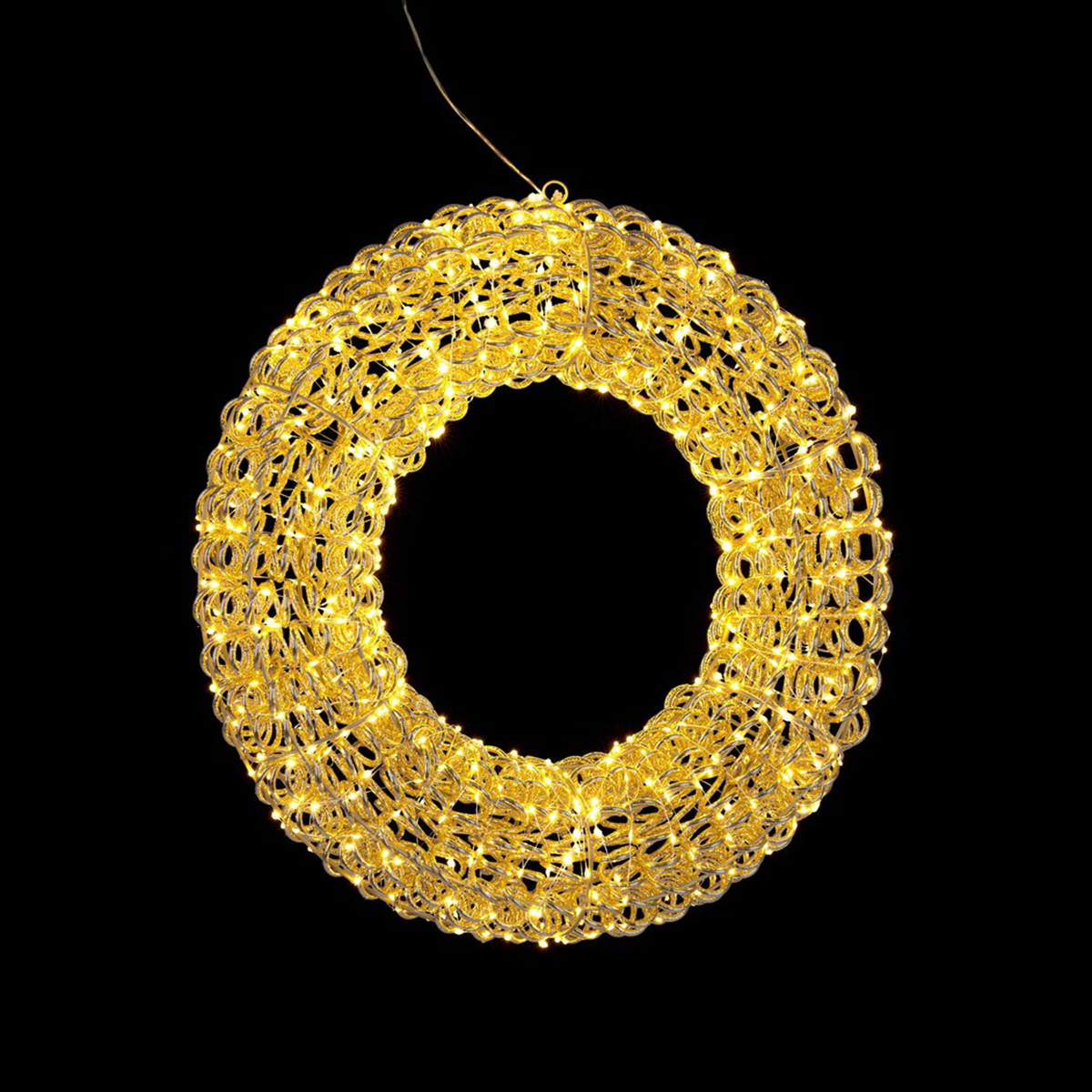Couronne lumineuse décorative en acier avec 720 microleds Zoe