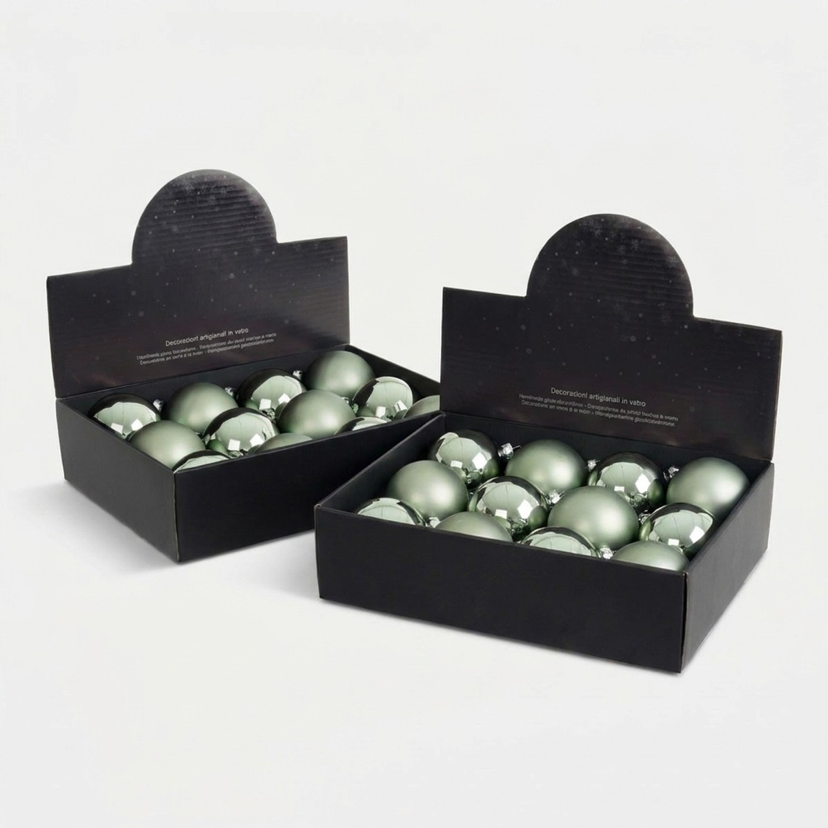 Lot de 12 boules de Noël en verre pour sapin Sfera