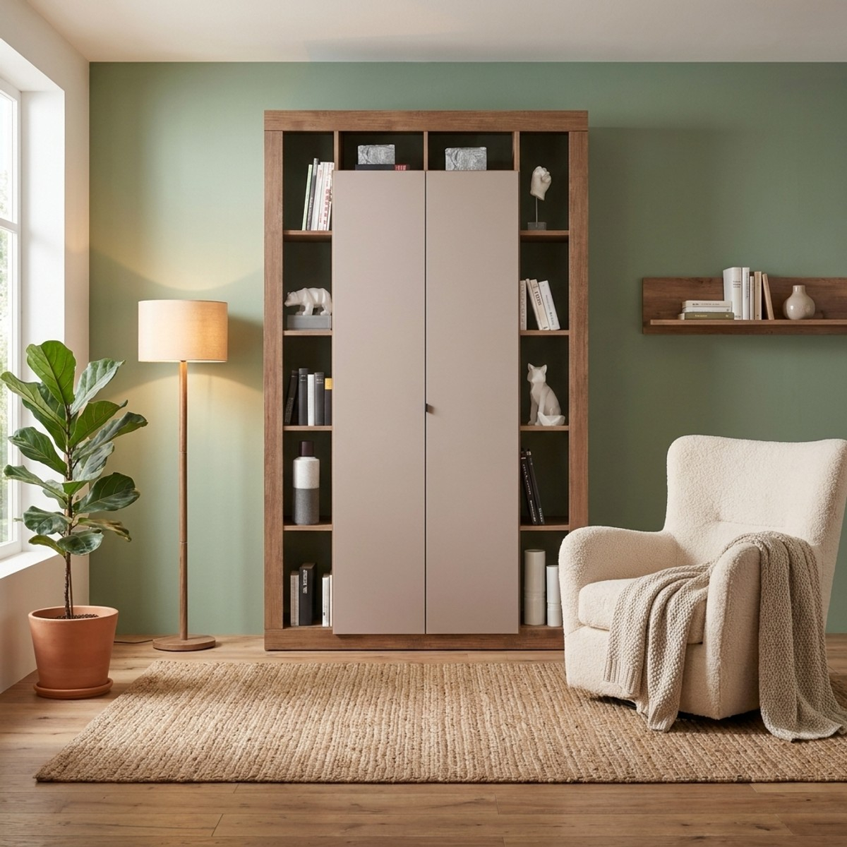2-türiger Kleiderschrank Rimini für das Schlafzimmer