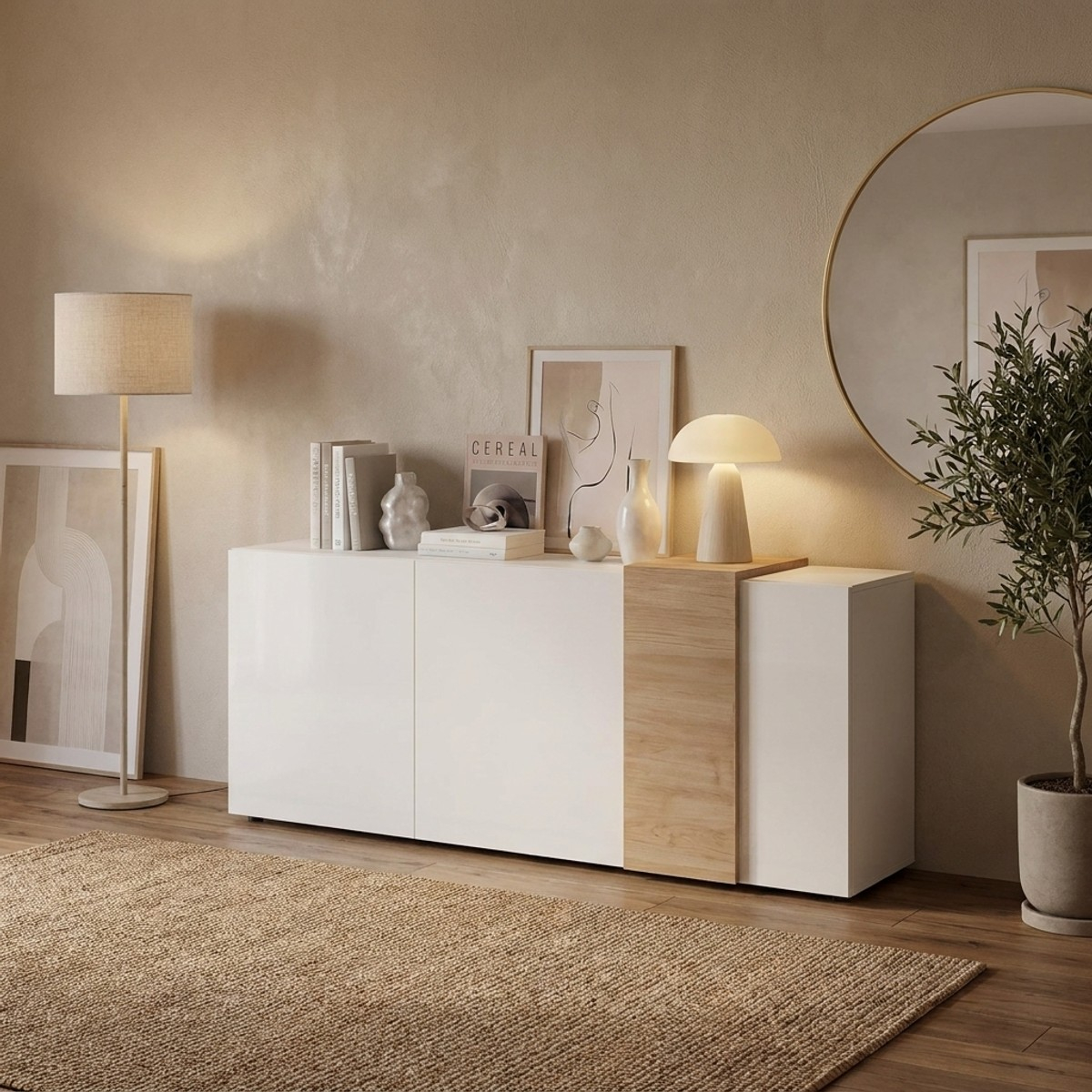 Modernes Wohnzimmer-Sideboard mit 3 Türen Venus