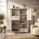 Mobile contenitore 2 ante 2 cassetti da interno Country