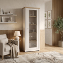 Vitrina de salón Country de 1 puerta