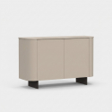 Sideboard Ortisei mit 2 Türen und Metallfüßen für das Wohnzimmer