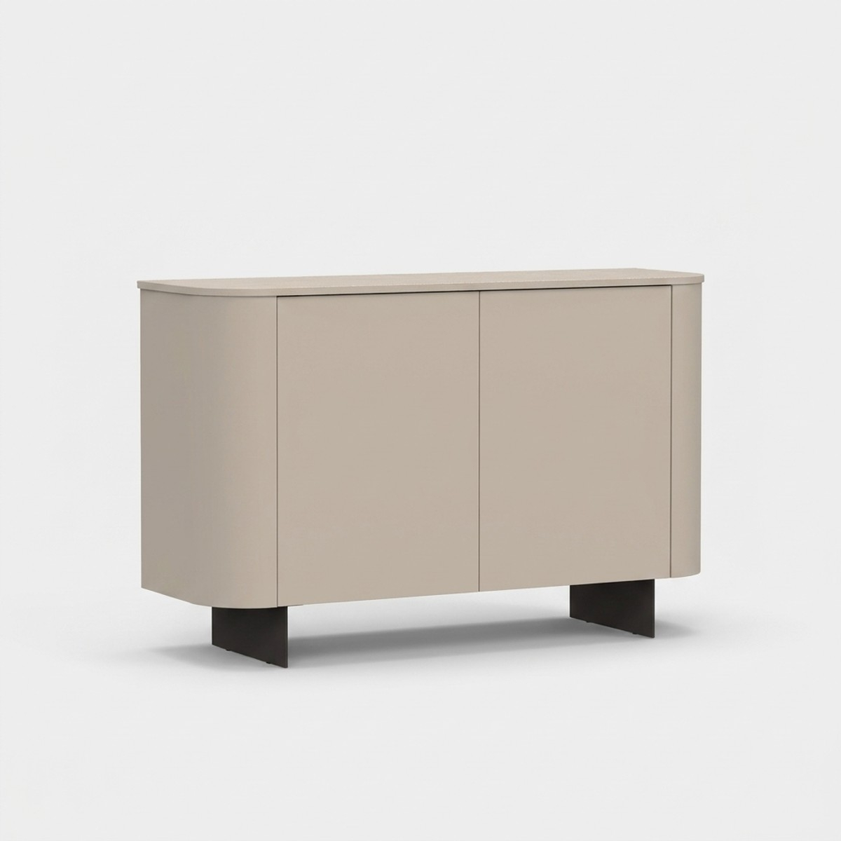 Sideboard Ortisei mit 2 Türen und Metallfüßen für das Wohnzimmer
