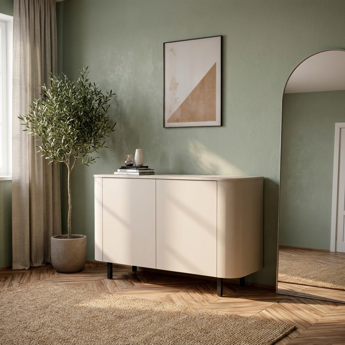 Credenza buffet 2 ante da soggiorno moderna salvaspazio Lido