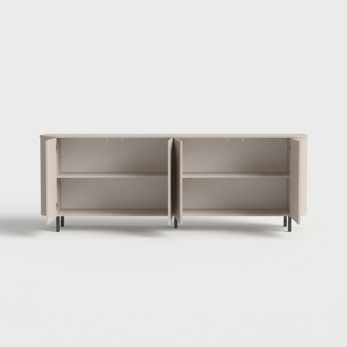Modernes Sideboard mit 4 Türen für Wohnzimmer und Esszimmer Lido
