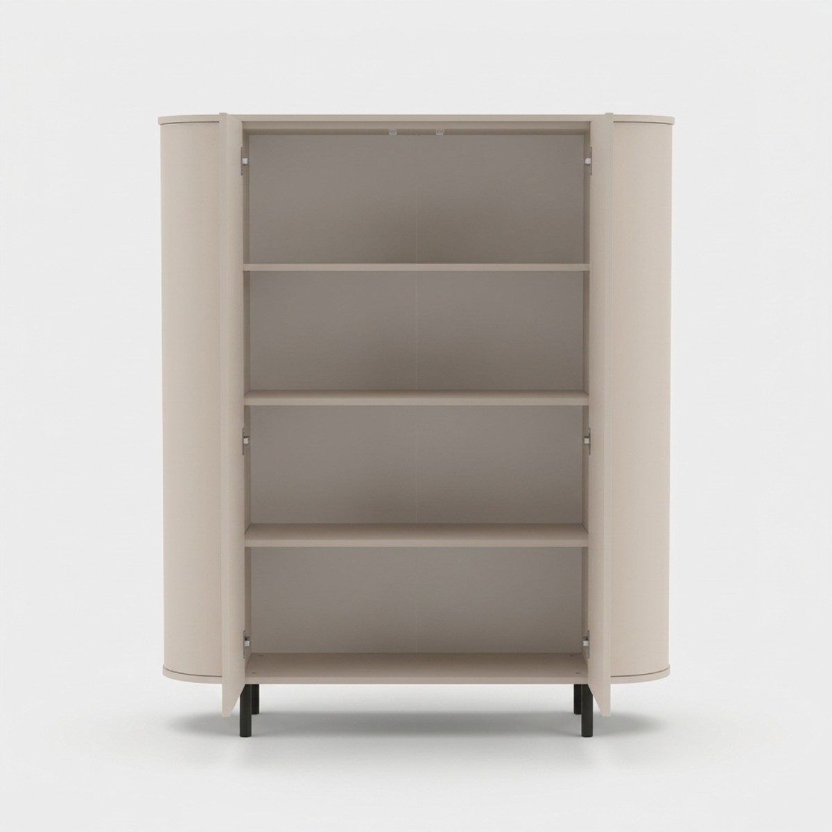 Wohnzimmerschrank Lido mit 2 Türen und Regalböden