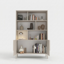 Wohnzimmer-Sideboard Verona mit 3 Türen, Einlegeböden und Metallfüßen